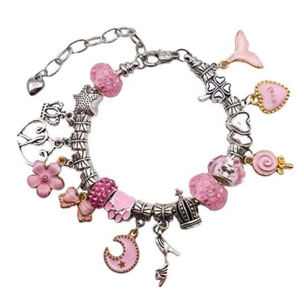 charmelle set DIY Charm Bracelet Making Kit for Girls β 50+ Beads & Charms, Adjustable Bracelets & Gift Box β Jewelry Craft Set for Kids & Teens