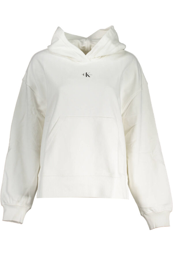 calvinkleinfelpasenzazipdonnabianco_1-1.jpg Pulover Calvin Klein za ženske – bel
