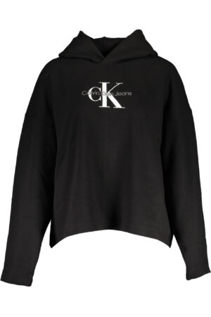 Pulover Calvin Klein za ženske – črn