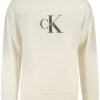 Pulover Calvin Klein za moške – bel – sprednji pogled