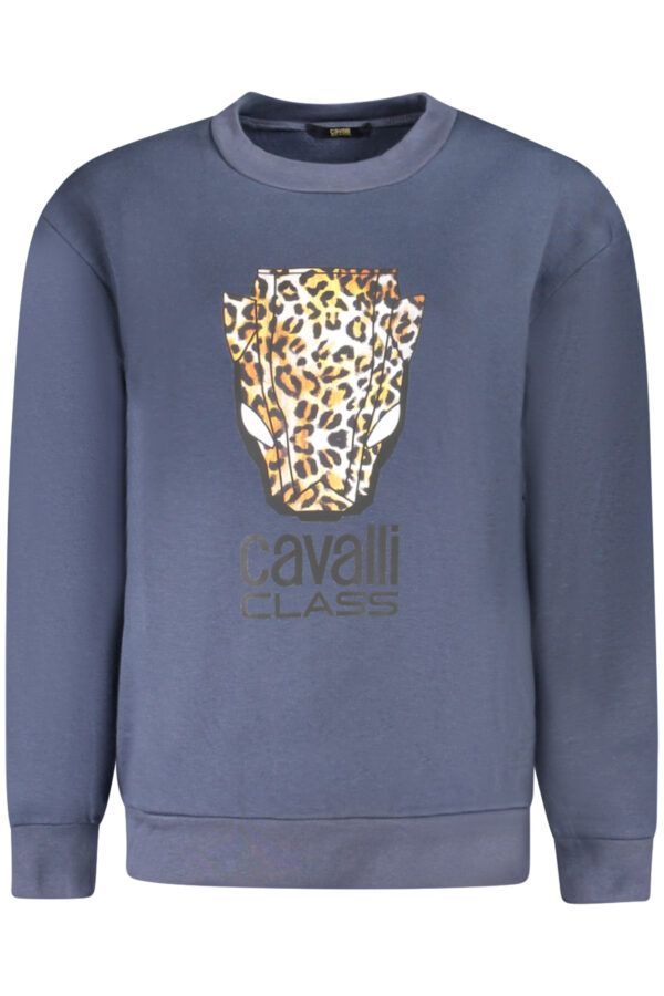 cavalliclassfelpasenzazipdonnablu_1-1.jpg Pulover Cavalli Class za ženske – moder