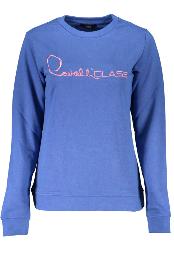 Pulover Cavalli Class za ženske – moder