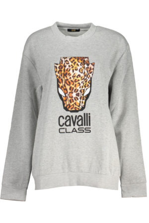 Pulover Cavalli Class za ženske – siv