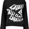 Pulover Cavalli Class za ženske – črn