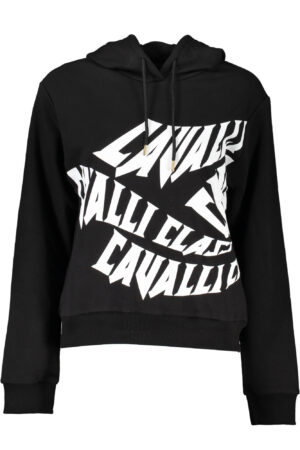 Pulover Cavalli Class za ženske – črn