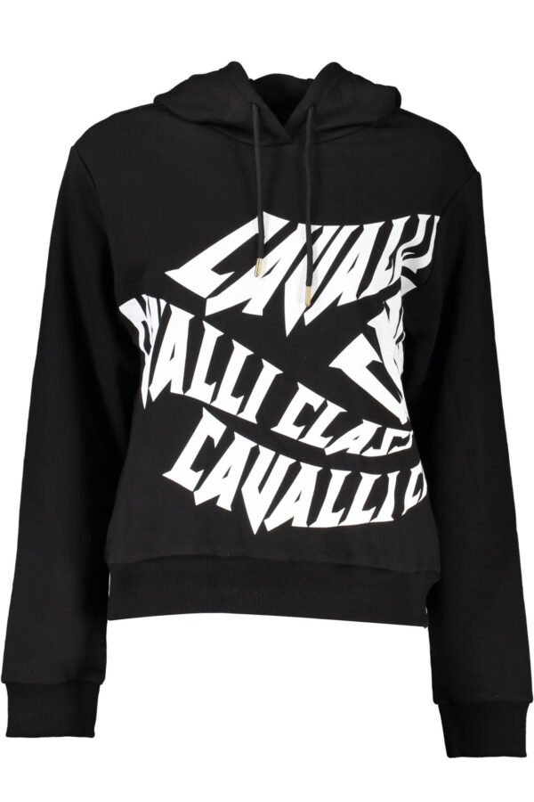 Pulover Cavalli Class za ženske – črn