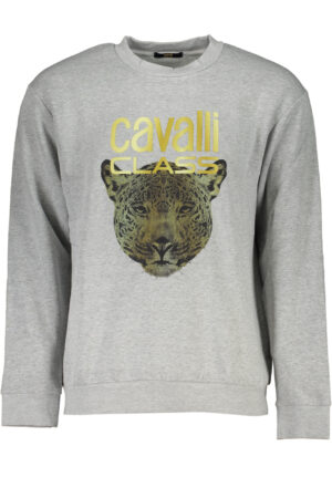 Pulover Cavalli Class za moške – siv