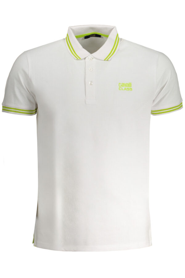 Polo majica Cavalli Class za moške – bela