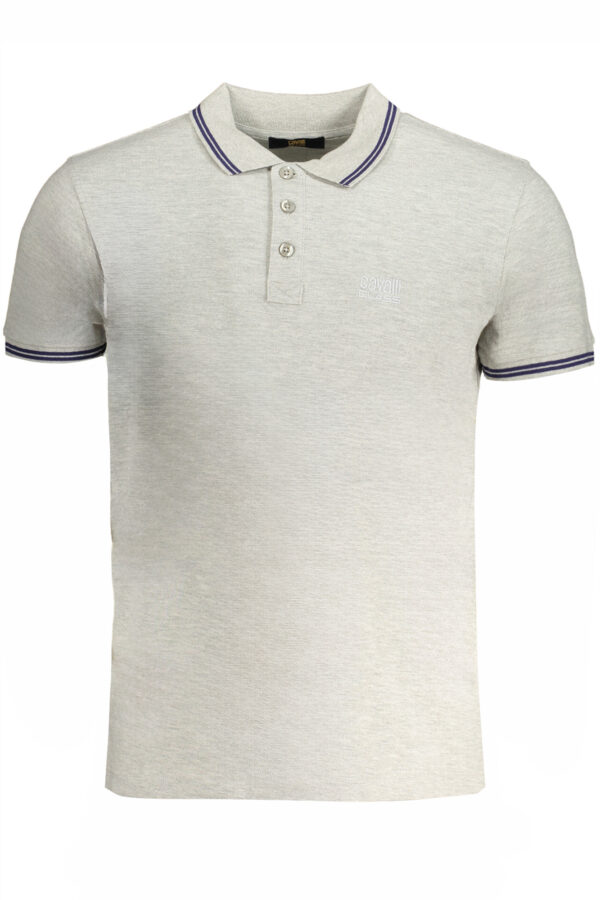 Polo majica Cavalli Class za moške – siva