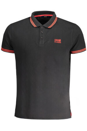 Polo majica Cavalli Class za moške – črna