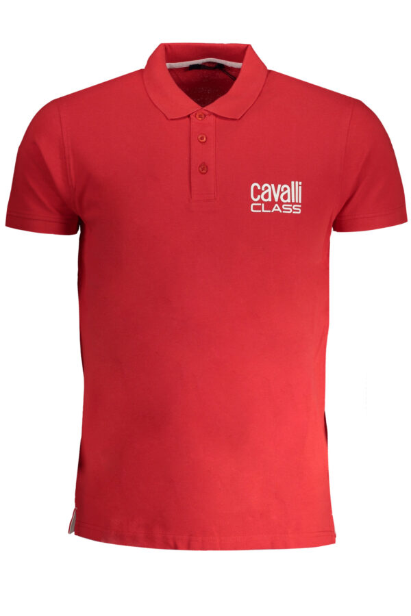 Polo majica Cavalli Class za moške – rdeča