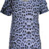 cavalliclasst-shirtmanichecortedonnaazzurro_1.jpg Majica Cavalli Class za ženske – svetlo modra