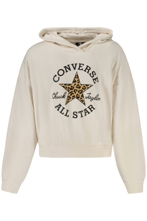conversefelpasenzazipbambinabianco_1-1.jpg Otroški pulover Converse za deklice – bel
