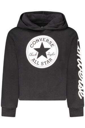 Otroški pulover Converse za deklice – črn