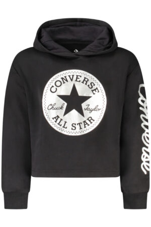 Otroški pulover Converse za deklice – črn