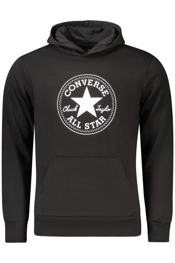 Otroški pulover Converse za dečke – črn – sprednji pogled