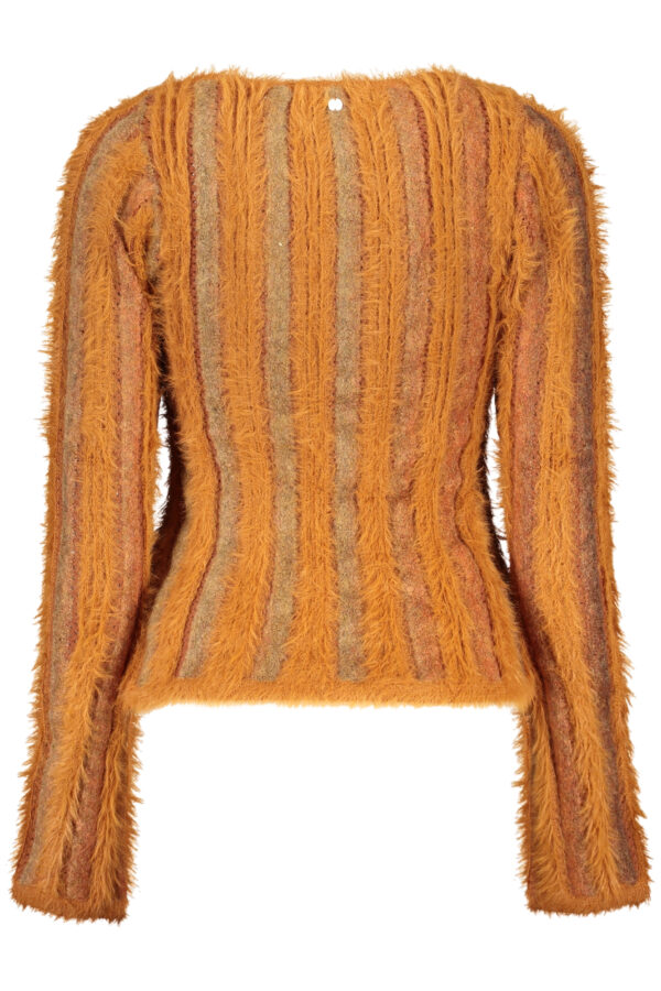 Pleten pulover Desigual za ženske – oranžen
