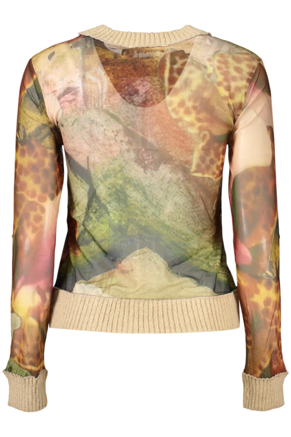 Pleten pulover Desigual za ženske – bež