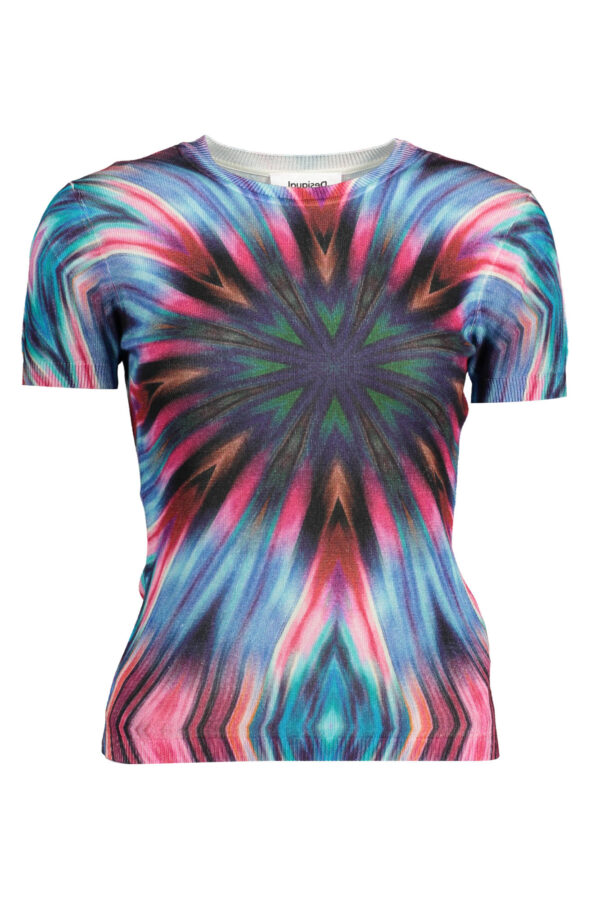 Pleten pulover Desigual za ženske – moder