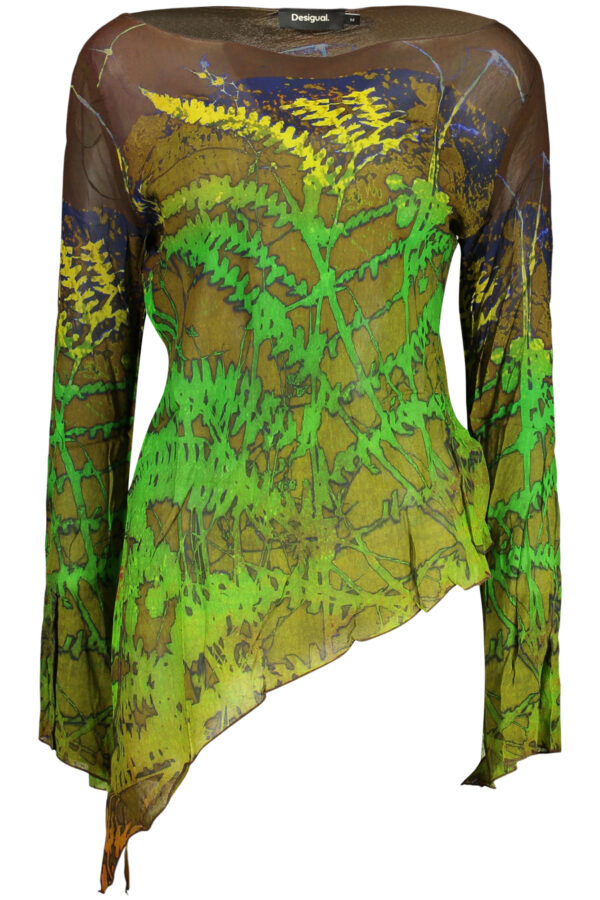 Pleten pulover Desigual za ženske – rjav