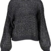 Pleten pulover Desigual za ženske – črn