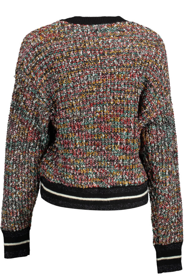 Pleten pulover Desigual za ženske – črn