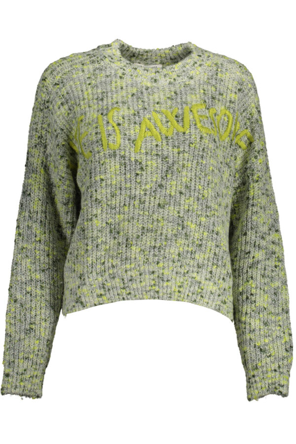 desigualmagliadonnaverde_1-1.jpg Pleten pulover Desigual za ženske – zelen
