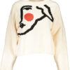 desigualmaglionedonnabianco_1-2.jpg Pleten pulover Desigual za ženske – bel