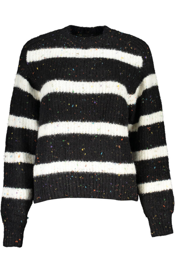 Pleten pulover Desigual za ženske – črn