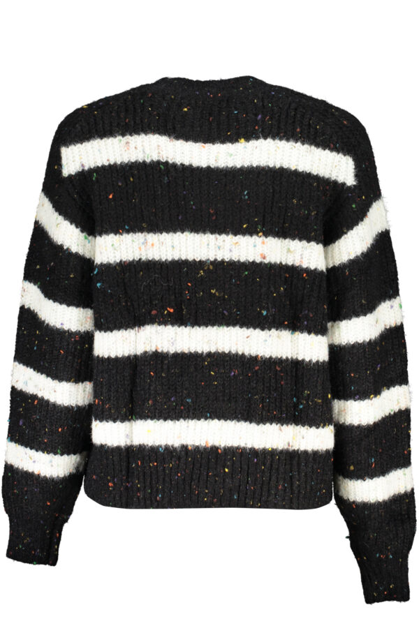 Pleten pulover Desigual za ženske – črn