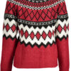 desigualmaglionedonnarosso_2.jpg Pleten pulover Desigual za ženske – rdeč