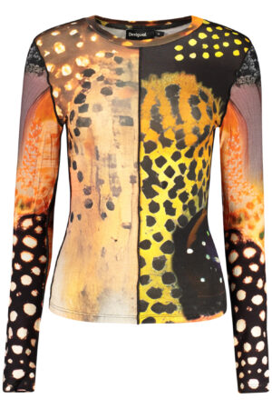 Majica Desigual za ženske – oranžna