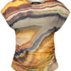 desigualt-shirtsenzamanichedonnabeige_1.jpg Majica Desigual za ženske – bež