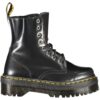 Gležnarji Dr. Martens za ženske – črne – sprednji pogled