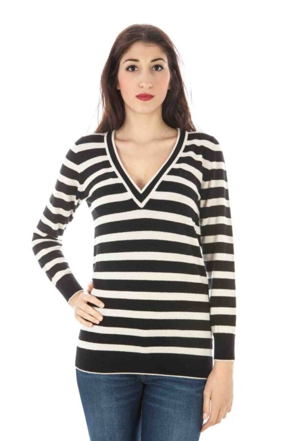 Pleten pulover Fred Perry za ženske – črn