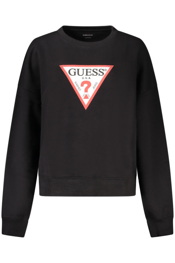 Pulover Guess Jeans za ženske – črn