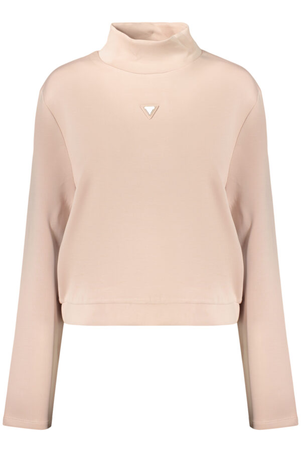 Pulover Guess Jeans za ženske – roza – sprednji pogled