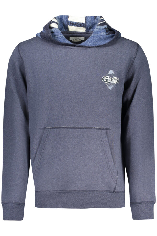 Pulover Guess Jeans za moške – moder – sprednji pogled