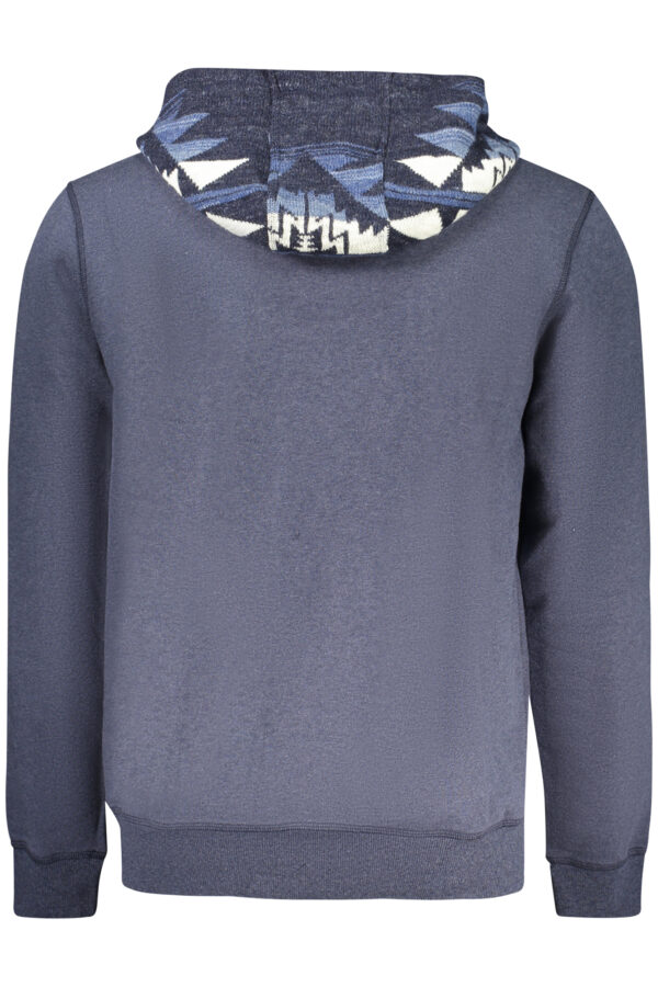 Pulover Guess Jeans za moške – moder – pogled od zadaj