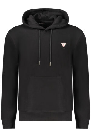 Pulover Guess Jeans za moške – črn – sprednji pogled