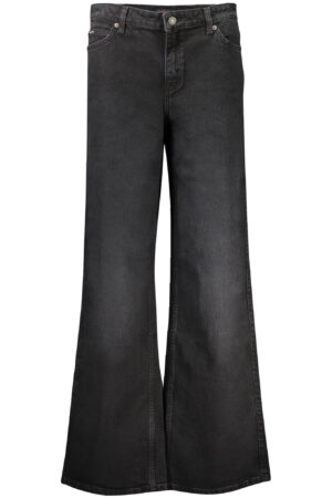 Kavbojke Guess Jeans za ženske – črne – sprednji pogled