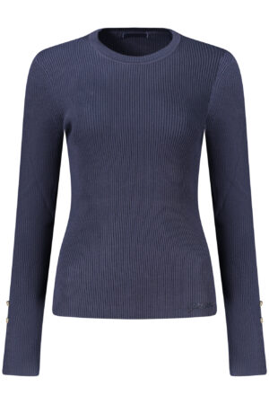 Pleten pulover Guess Jeans za ženske – moder