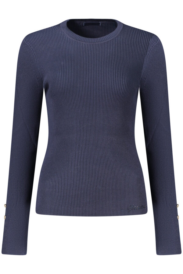 guessjeansmagliadonnablu_1-1.jpg Pleten pulover Guess Jeans za ženske – moder