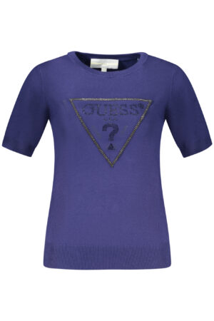 Pleten pulover Guess Jeans za ženske – moder