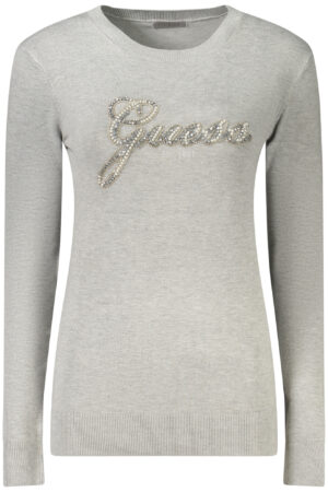 Pleten pulover Guess Jeans za ženske – siv