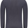 Pleten pulover Guess Jeans za moške – moder – pogled od zadaj
