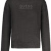 Otroški pleten pulover Guess Jeans za dečke – črn – sprednji pogled