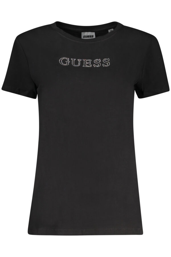 guessjeanst-shirtmanichecortedonnanero_1-5.jpg Majica Guess Jeans za ženske – črna