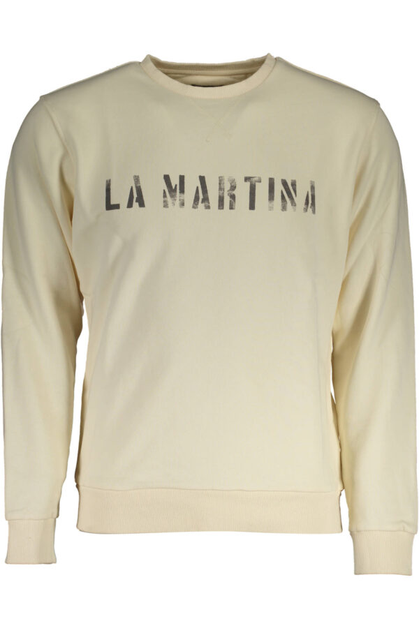lamartinafelpasenzazipuomobianco_1.jpg Pulover La Martina za moške – bel