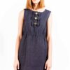 Obleka Love Moschino za ženske – modra